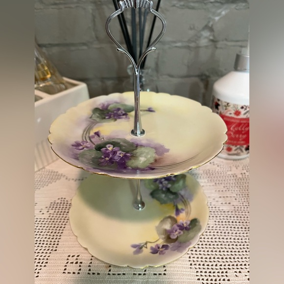 Vintage Plate Trinket Tier Stand - Picture 3 of 11